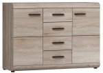 Komoda do salonu dąb sonoma 140 cm  LINO