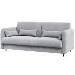Sofa szara BC-18 do łóżka chowanego w szafie BC-01 140x200 cm 