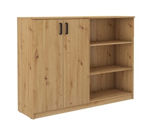 Komoda wysoka 117 cm do biura z drzwiami MALTI