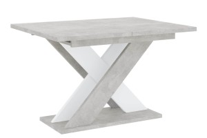 Stół rozkładany 120 - 160 cm beton k350-biały KAO 