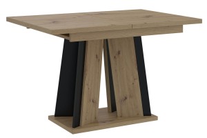 Stół jadalniany rozsuwany 120-160 cm artisan-czarny DORA I