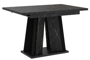 Stół nowoczesny 120-160 cm marmur royal-czarny DORA I 