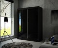 Szafa TIPI 150 Czarna / Czarny lacobel