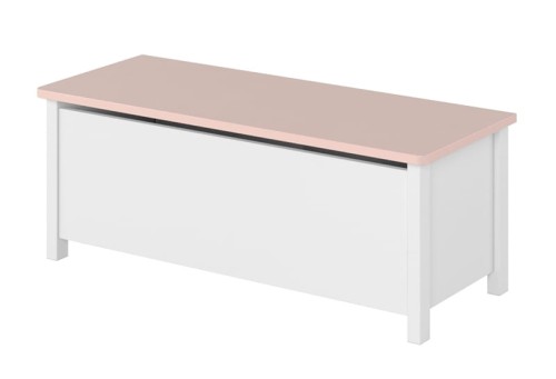 Skrzynia LUNA biała różowe