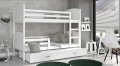 Biała / Białe Wstawki Mateo 3, łóżko piętrowe, duża rodzinna, pokój dziecięcy