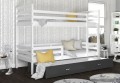 Biel / Szara Szuflada, Łóżko  Piętrowe Jarek 3 200x90, Pokój dziecięcy,  Duża Rodzina