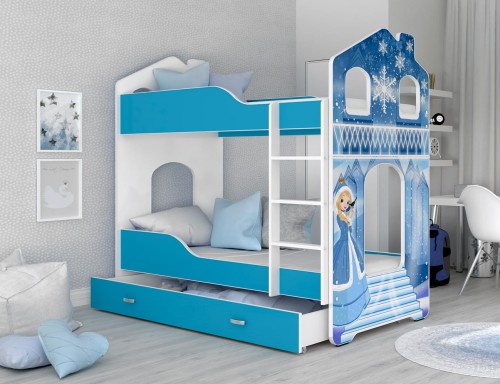 Łóżko Piętrowe Domino DN 160x80, Wzór nr 5, Pokój Dziecięcy