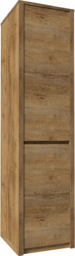 szafa mała do salonu MONTANA z półkami jednodrzwiowa- dąb lefkas.