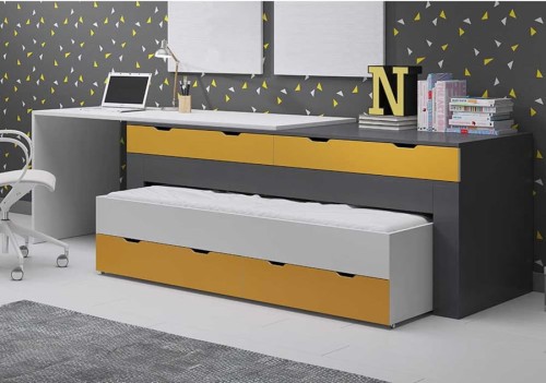 Łóżko Biurko Komoda SUN