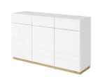 [ARCHIWUM] Komoda szeroka do salonu biały połysk 150 cm  WAVE