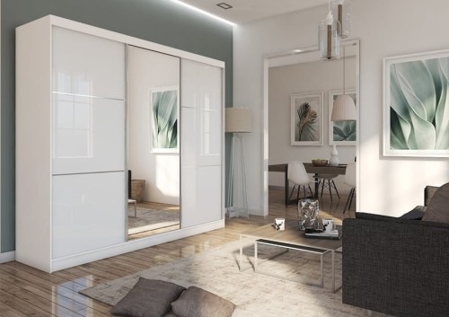 Szafa z przesuwnym lustrem VIVIO 240cm