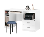 Biurko komputerowe białe szkolne 130cm MAX SZUFLADA