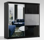 Szafa przesuwna ze szkłem lacobel GAJA 200 cm