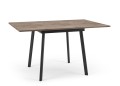Rozłożony stół w stylu industrialnym IBIS Lefkas Ciemny/Czarny