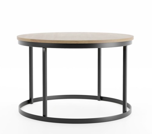 Stolik kawowy w stylu loft MOSS Dąb Sonoma/Czarny
