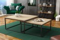 Stolik kawowy w stylu loft DUO Dąb Sonoma/Czarny