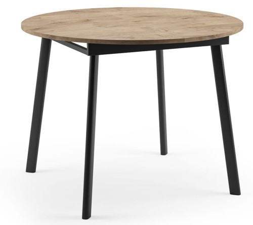 Stół loftowy TORSO Dąb Lancelot/Czarny