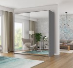 [ARCHIWUM] Szafa przesuwna z lustrami do przedpokoju BERI 207 cm 