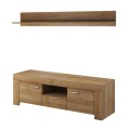 Szafka RTV  + półka CLOUD Dąb Riviera