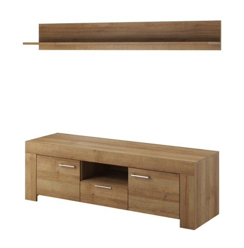 Szafka RTV  + półka CLOUD Dąb Riviera