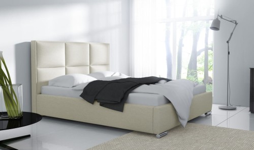 Łóżko tapicerowane MEDIOLAN w tkaninie monolith 25090