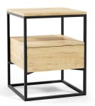 [ARCHIWUM]Stolik nocny z blatem z płyty 40 cm loft  BOX