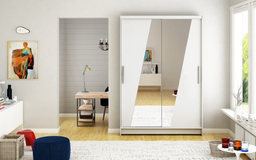 Szafa biała do salonu KIAMI VIII 120 cm.