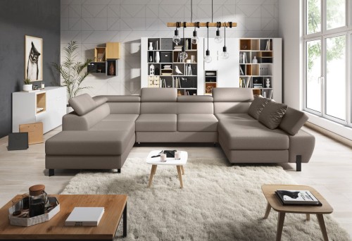 Narożnik do salonu  Molina XL obita tkaniną Austin 4.