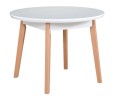 Stół okrągły rozkładany OLSO 4 do kuchni jadalni bialy