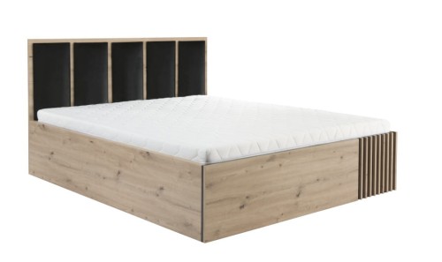 Łóżko do spania z tapicerowanym zagłówkiem CALI.