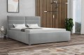 Łóżko tapicerowane z panelowym zagłówkiem do sypialni RINO- bluvel 10.