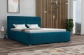 Łóżko tapicerowane z zagłówkiem panelowym RINO - Bluvel 85.
