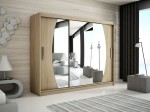 Szafa przesuwna 250 cm garderoba z lustrem KALIPSO