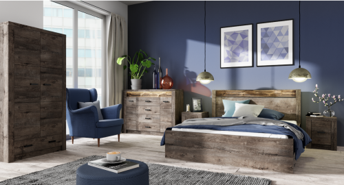 Indianapolis sypialnia jesion ciemny.