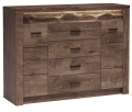 Komoda z szufladami INDIANAPOLIS I 7- JESION CIEMNY.