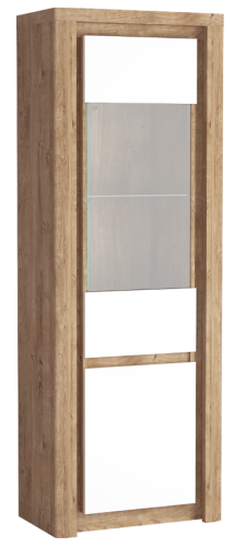 Witryna wąska z oświetleniem LED 70 cm LIVINIO L4