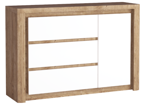 Komoda z szufladami i półką 144 cm LIVINIO L15.