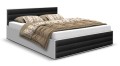 Łóżko z czarnymi dodatkami AVI