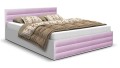 Łóżko z różowymi panelami AVI