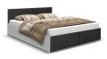 Czarne łóżko AVI