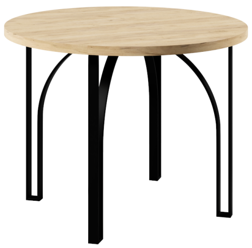 Stół rozkładany na metalowych nóżkach ASTRO- dąb sonoma.