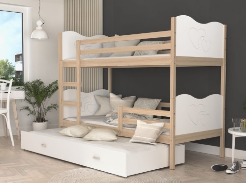 Aranżacja DAX 3 Sosna / Białe Wstawki