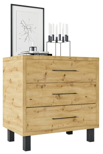 Komoda industrialna REMI Dąb Artisan