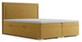 Łóżko dwuosobowe do sypialni typu boxspring z zagłówkiem  QUATRO M.V 2215.
