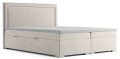 Łóżko dwuosobowe do sypialni typu boxspring z zagłówkiem QUATRO M.V. 2201.