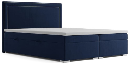 Łóżko dwuosobowe do sypialni typu boxspring z zagłówkiem  M.V. 2216.