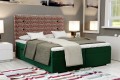 Łóżko typu boxspring z guzikami do sypialni GINA.
