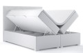 Łóżko boxspring z przekładanymi na wezgłowiu szalami ELIZA Madryt 920.