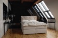 Łóżko boxspring z przekładanymi na wezgłowiu szalami ELIZA M.V 2201.