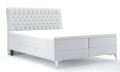Łóżko kontynentalne typu boxspring do sypialni z miękkim, pikowanym zagłówkiem MOLI Madryt 920.